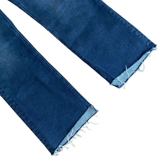 J. Crew 9" Billie Demi Boot Crop Jeans in Black Gray Button Fly Raw Hem Sz 27 - Picture 8 of 8